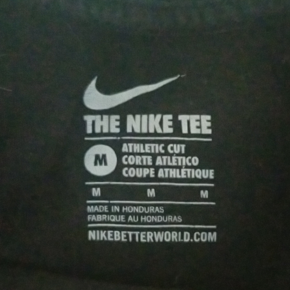 Nike Black Tee with Bold Red Lettering - Picture 2 of 3